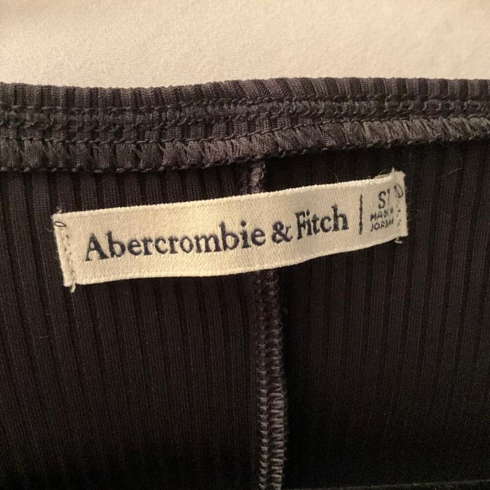 ABERCROMBIE & FITCH NWOT Black Bodycon Ribbed Maxi Dress Size S - Picture 7 of 8